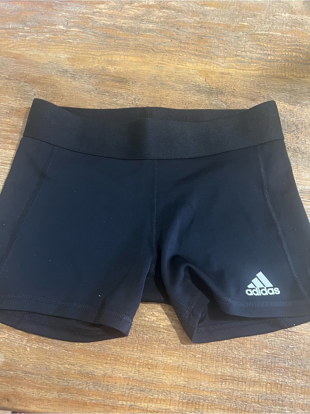 adidas Black Women's Athletic Bike Shorts with Logo